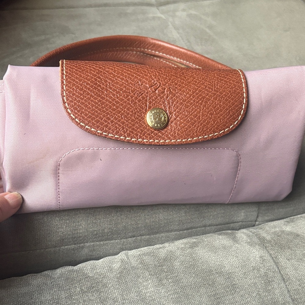 RARE Longchamp Le Pliage - Pink and Brown Great Wall Graphic Design-LMTD Edition - Picture 4 of 7